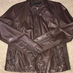 Express faux leather jacket